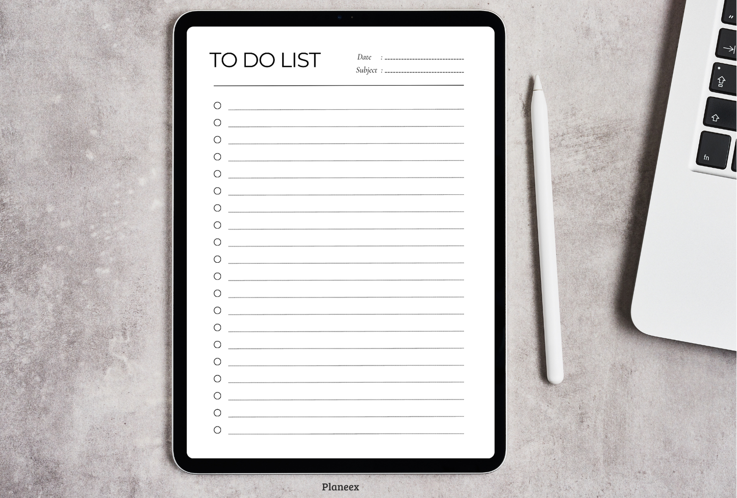 Minimalist To Do List - Planeex